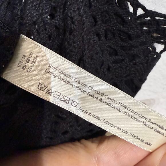 Free People Intimately Black Mariana Cotton Bralette Sz XS NWT - Picture 8 of 14